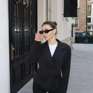 Marynarka slim w kolorze czarnym