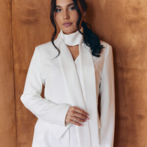 Komplet - marynarka dopasowana + spodnie palazzo